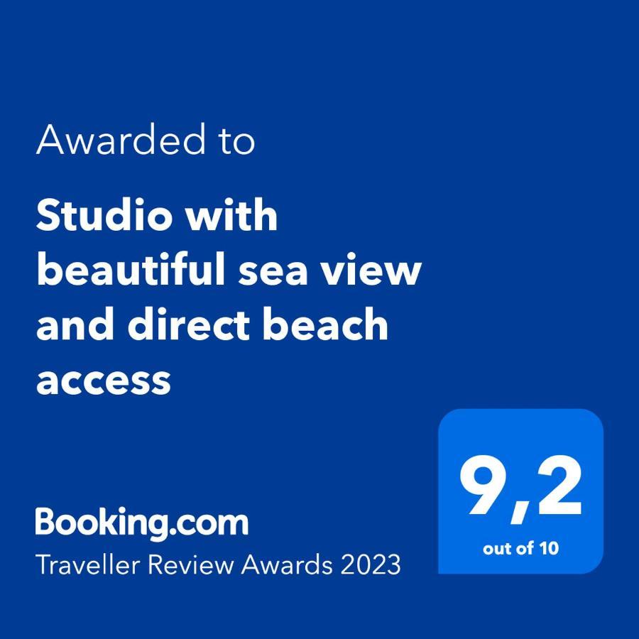 Studio With Beautiful Sea View And Direct Beach Access คานส์ ภายนอก รูปภาพ