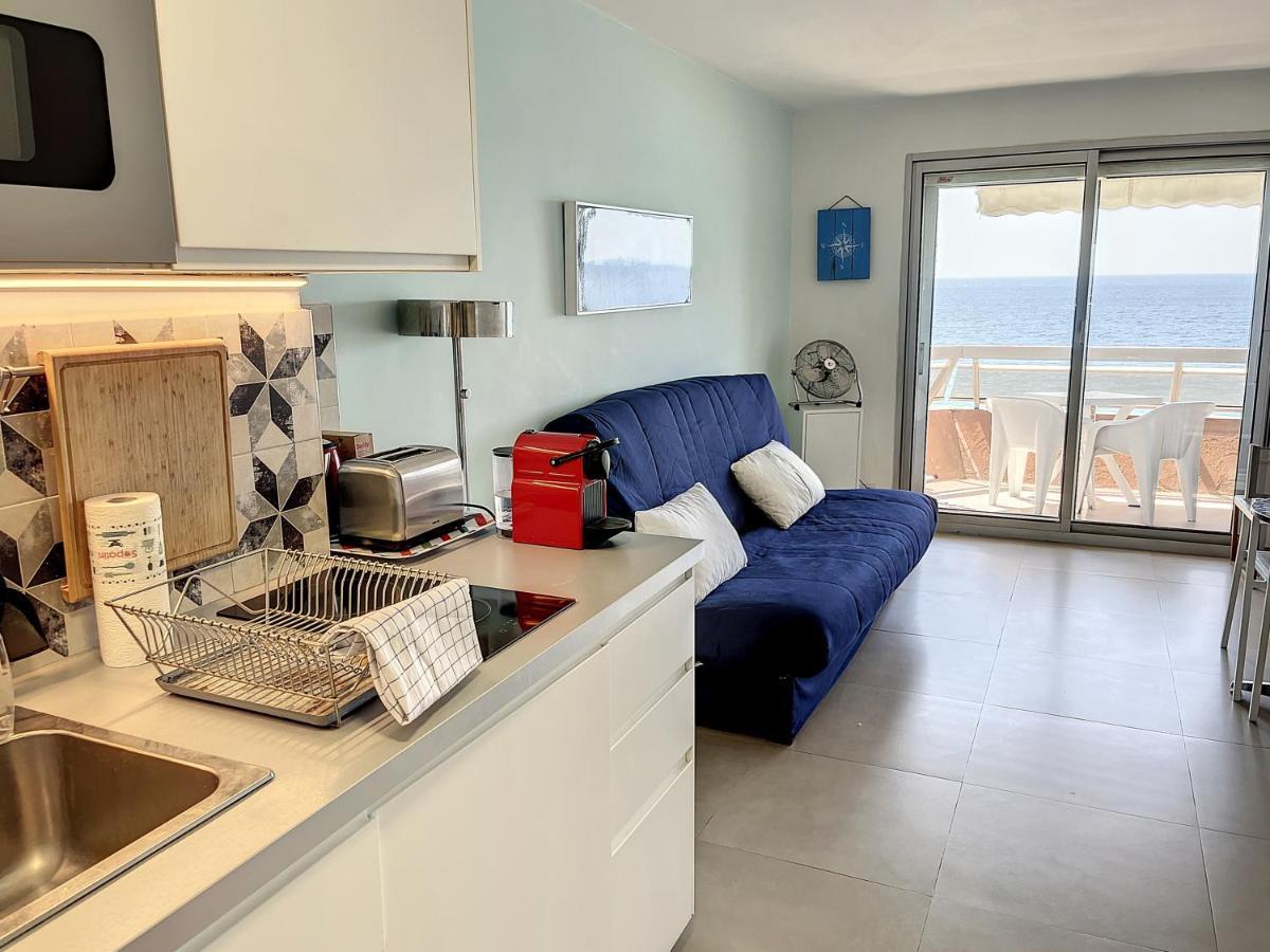 Studio With Beautiful Sea View And Direct Beach Access คานส์ ภายนอก รูปภาพ